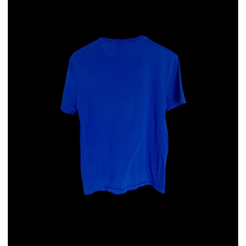 Ralph Lauren Polo Tshirt Sz Medium Electric‎ Blue Anchor Sailing